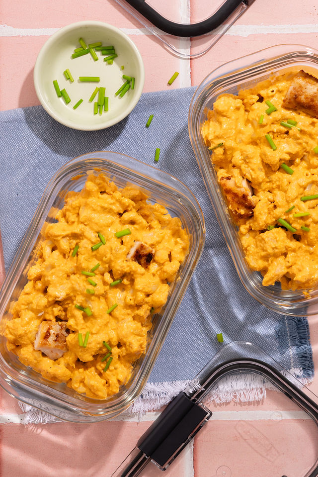 Unlock 48g Protein: Hidden Veggie Buffalo Mac for Healthy Comfort